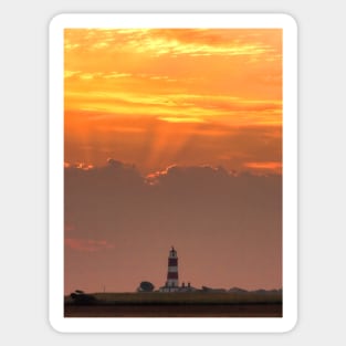 Sun rays over Happisburgh Sticker